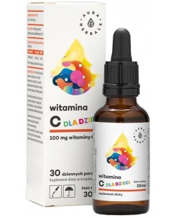 Витамин С за деца, капки, 100 mg, 30 ml, Aura Herbals