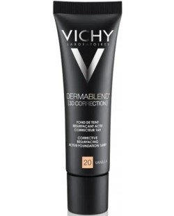 Vichy Dermablend 3D Коригиращ фон дьо тен, №20 Vanilla, SPF25, 30 ml