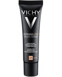 Vichy Dermablend 3D Коригиращ фон дьо тен, №35 Sand, SPF25, 30 ml