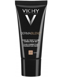 Vichy Dermablend Коригиращ фон дьо тен флуид, №35 Sand, SPF35, 30 ml