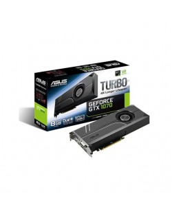 Видеокарта ASUS Turbo GeForce GTX 1070, 8GB, GDDR5, 256 bit, DVI-D, HDMI, Display Port