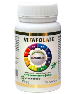 Vitafolate, 400 mcg, 30 капсули, Vivafarma