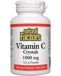 Vitamin C Crystals, 1000 mg, 125 g, Natural Factors