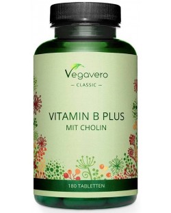 Vitamin B Plus Mit Cholin, 180 таблетки, Vegavero