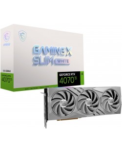 Видеокарта MSI - GeForce RTX 4070 Ti Gaming X Slim White, 12GB, GDDR6X