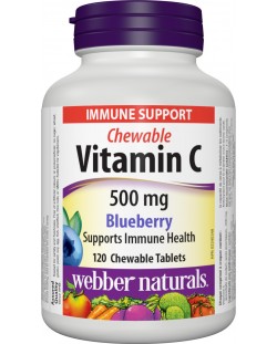 Vitamin С, 500 mg, 120 таблетки, боровинка, Webber Naturals