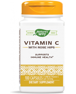 Vitamin С с шипка, 500 mg, 100 капсули, Nature's Way