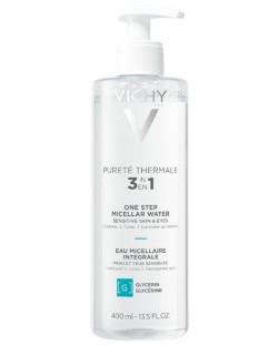 Vichy Pureté Thermale Минерализирана мицеларна вода за чувствителна кожа, 400 ml