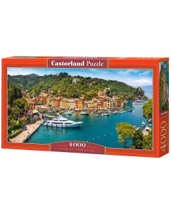 Панорамен пъзел Castorland от 4000 части - Гледка към Портофино, Италия