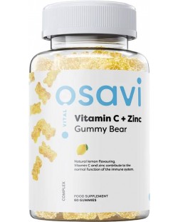 Vitamin C + Zinc, 60 желирани таблетки, Osavi