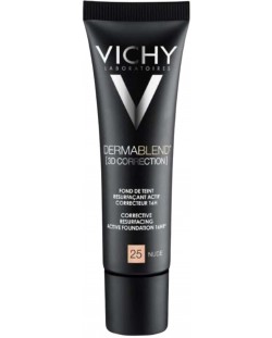 Vichy Dermablend 3D Коригиращ фон дьо тен, №25 Nude, SPF25, 30 ml