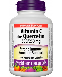 Vitamin C + Quercetin, 100 капсули, Webber Naturals
