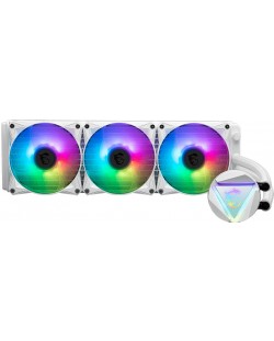 Воден охладител MSI - MAG CORELIQUID 360R V2 RGB, 3x 120 mm, бял