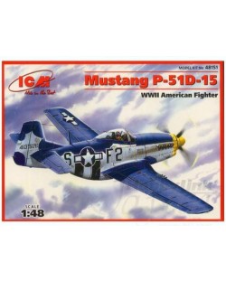 Военен сглобяем модел - Изтребител на САЩ Мустанг П-51Д-15 (Mustang P-51D-15)