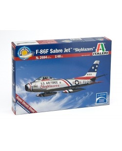 Военен сглобяем модел - Американски изтребител Ф-86Ф Скайблейзър (F-86F SKYBLAZER AEROB.TEAM)