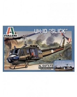 Военен сглобяем модел - Американски военен хеликоптер УХ-1Д Слик (UH-1D SLICK)