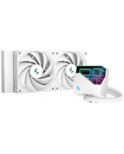 Воден охладител DeepCool - LT520, 2x120 mm, бял