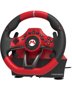 Волан с педали Hori Mario Kart Racing Wheel Pro Deluxe, за Nintendo Switch/PC