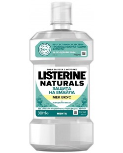 Listerine Вода за уста Naturals, Enamel Protect, 500 ml