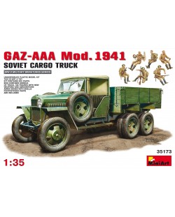 Военен сглобяем модел - Съветски военен автомобил GAZ-AAA  Товарен модел 1941