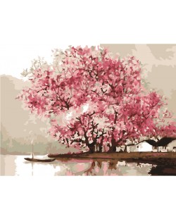 Комплект за рисуване по номера PaintBoy – Японски пейзаж