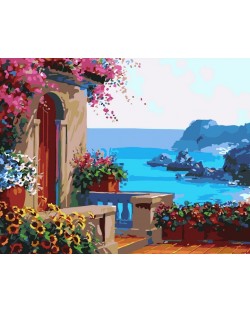 Комплект за рисуване по номера PaintBoy – Средиземноморско великолепие, Мики Сенкарик
