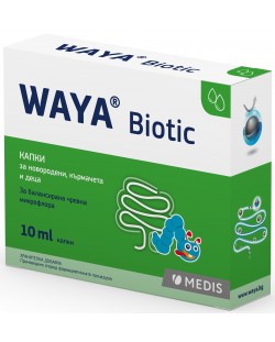 Waya Biotic Пробиотични капки за бебета и деца, 10 ml, Medis