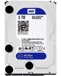 Твърд диск Western Digital - Blue, 3TB, 5400 rpm, 3.5''