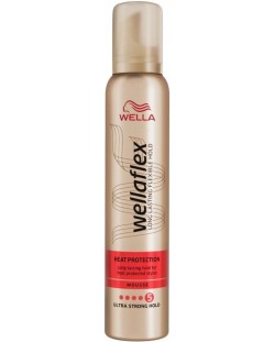 Wella Wellaflex Пяна за коса Heat Protection 5, 200 ml