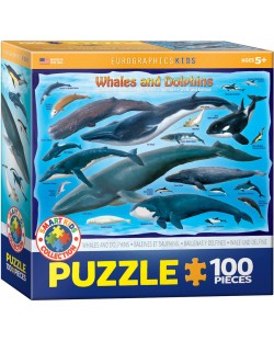 Пъзел Eurographics от 100 части - Китове и делфини