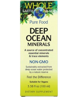 Whole Earth & Sea Deep Ocean Minerals, 100 ml, Natural Factors