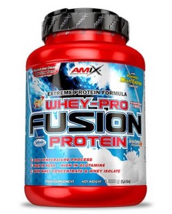 Whey Pure Fusion, двоен бял шоколад, 1000 g, Amix