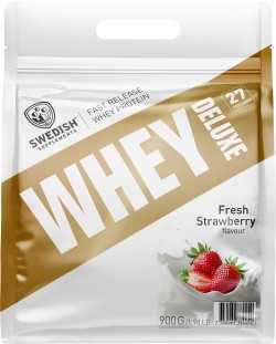 Whey Protein Deluxe, ягода, 900 g, Swedish Supplements