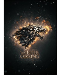 Метален постер Displate - Game of Thrones: Winter is coming