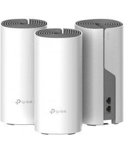 Wi-Fi система TP-Link - Deco E4, AC1200, 867Mbps, 3 модула, бяла