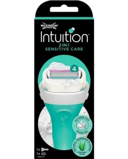 Wilkinson Sword Intuition Дамска система за бръснене Sensitive Care, с 4 остриета