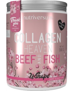 WShape Collagen Heaven Beef & Fish, Cherry Blossom, 300 g, Nutriversum