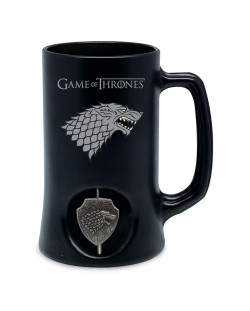 Халба Game of Thrones - 3D Rotating Logo Stark (Black)