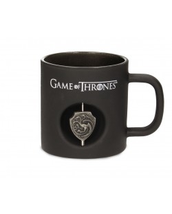 Чаша Game of Thrones - 3D Rotating Logo Targaryen (Black Crystal)