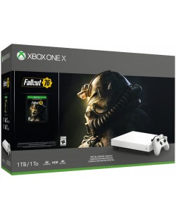 Xbox One X + Fallout 76 - Специално издание в бяло