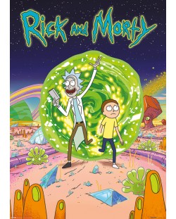 XL плакат Pyramid - Rick and Morty (Portal)