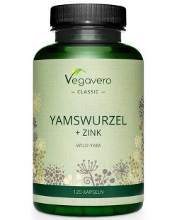 Yamswurzel + Zink, 120 капсули, Vegavero