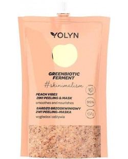 Yolyn Greenbiotic Ferment Пилинг маска, праскова и галактомисис, 50 ml