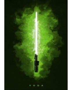 Метален постер Displate - Yoda
