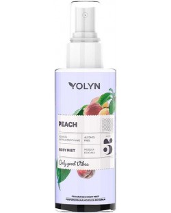 Yolyn Парфюмен мист за тяло, праскова, 200 ml