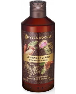 Yves Rocher Plaisirs Nature Душ гел, арган и роза, 400 ml