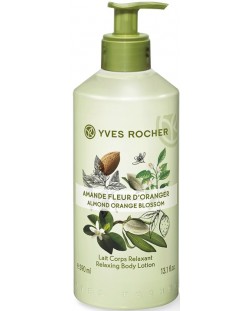 Yves Rocher Plaisirs Nature Мляко за тяло, бадем и портокалов цвят, 390 ml