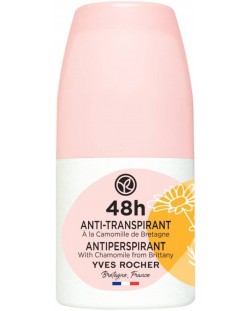 Yves Rocher Bain Nature Рол-он антиперспирант 48H, лайка, 50 ml