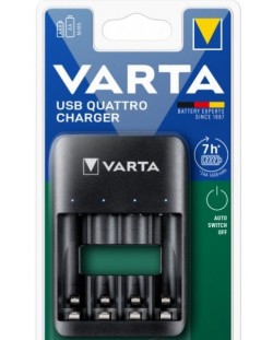 Зарядно устройство VARTA - USB Quattro Charger, за AA/AAA, черно