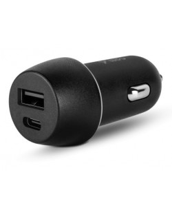 Зарядно за кола ttec - SmartCharger Duo, USB-A/C, 15W, черно
